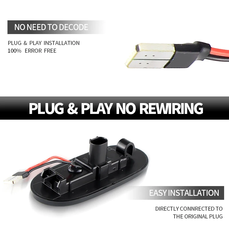 2PCS Per Volkswagen Crafter Per Benz Sprinter W906 LED Luci di posizione laterali Lampada ripetitore laterale 12V Indicatore di direzione Lampada da pannello