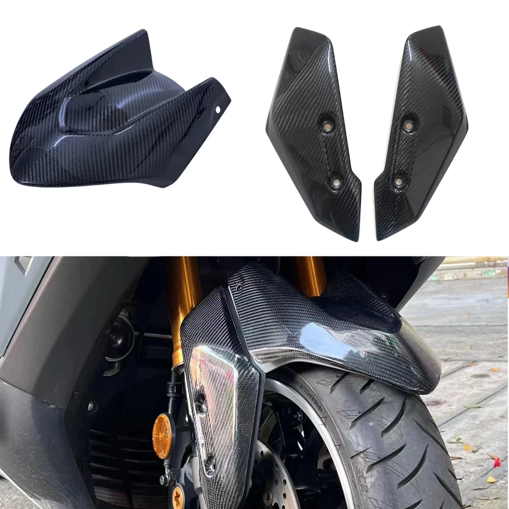 

Для Yamaha Tmax T-MAX 560 TMAX 560 2022-2025 мотоцикла из углеродного волокна, передняя шина, брызговик, аксессуары для обтекателя