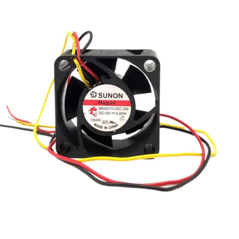 

40mm Fan New Original for SUNON MB40201V2-000C-G99 4020 40X40X20mm DC 12V 0.60W 4CM 3wire Case Power Fan