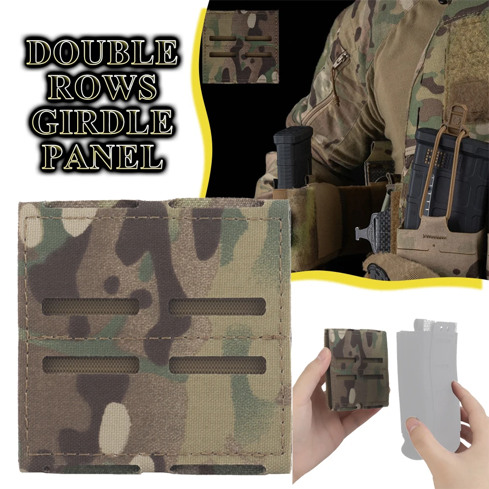 

Tactical Double Rows Girdle Panel Airsoft Lightweight Waint Belt Molle System CS Paintball Accessories for Hunting Shooting