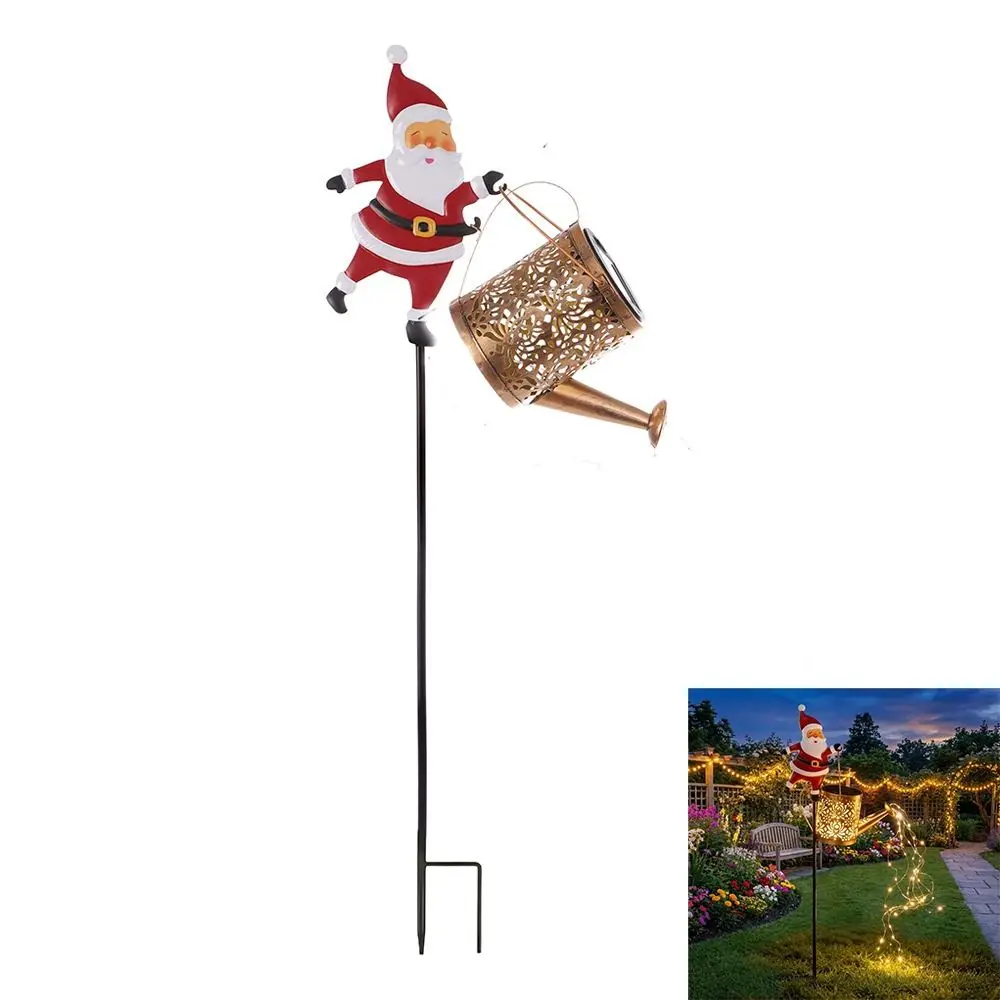 Solar Powered Christmas Solar Light Weather Resistant LED Light Santa Claus Light Waterproof Decorative Design