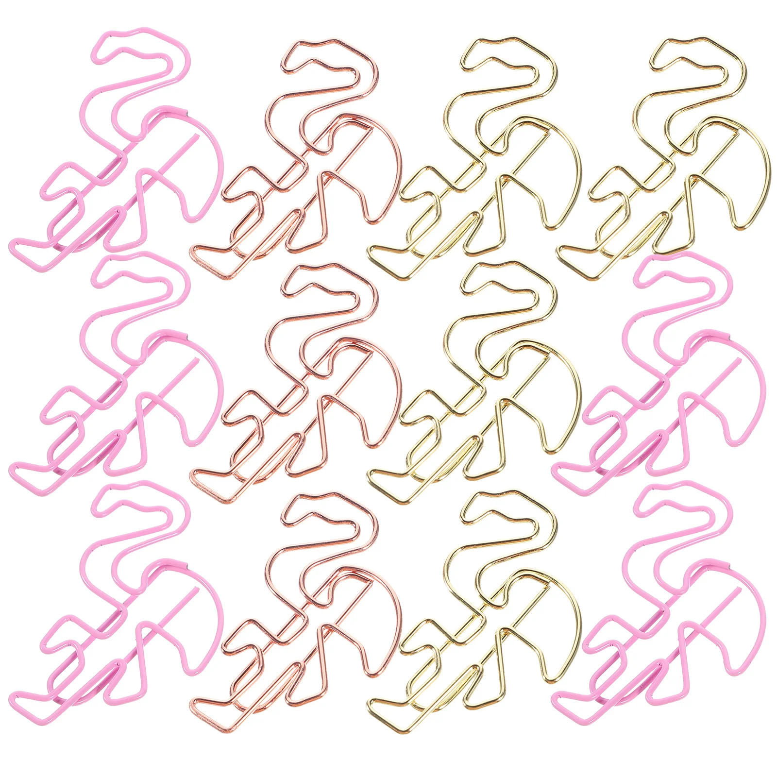 

15Pcs Creative Metal Paper Clips Small Office Document Clips Plastic Paperclip Holder for Files Bookmarks Photo Albums Scrapbook