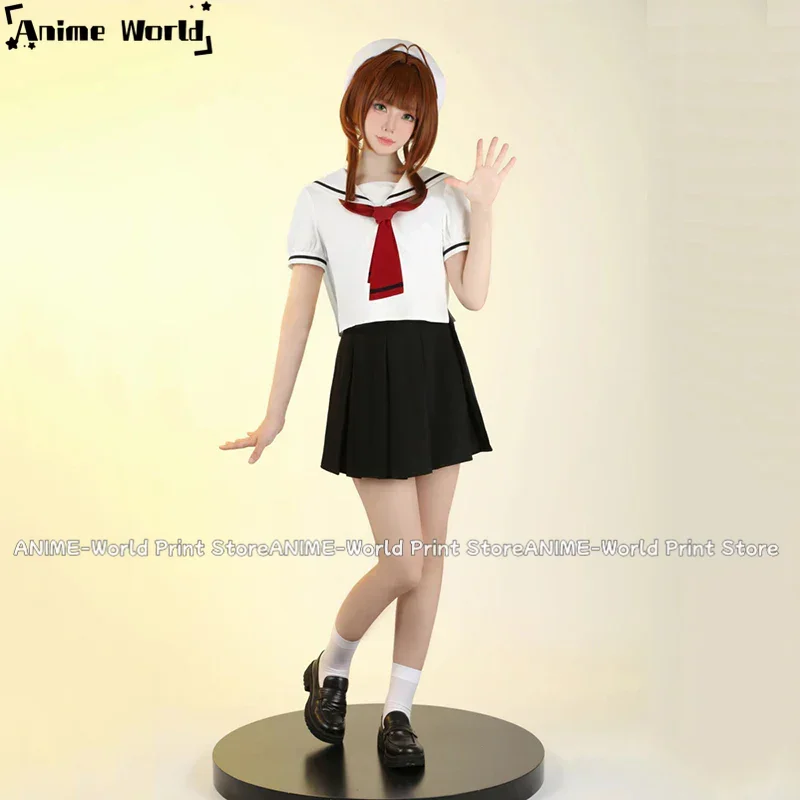 Sakura Cardcaptor Kinomoto uniforme escolar disfraz Cosplay