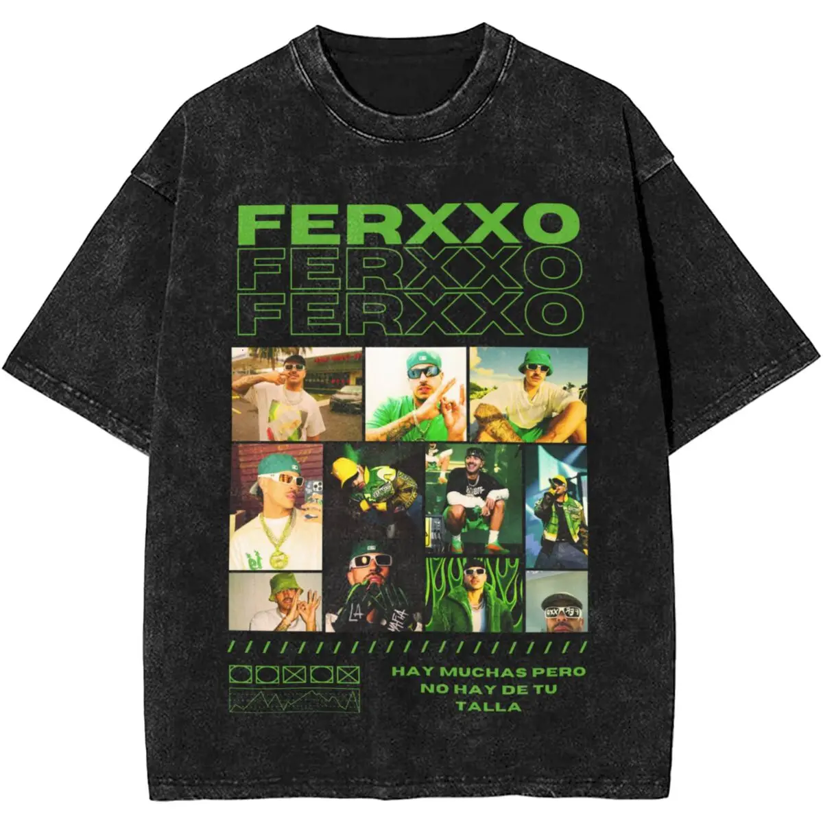 Vintage Ferxxo Nitro Big Face FERXXOCALIPSIS Tour 2024 T Shirts Outfit Tee Shirt Men Women Harajuku T-shirt Clothing