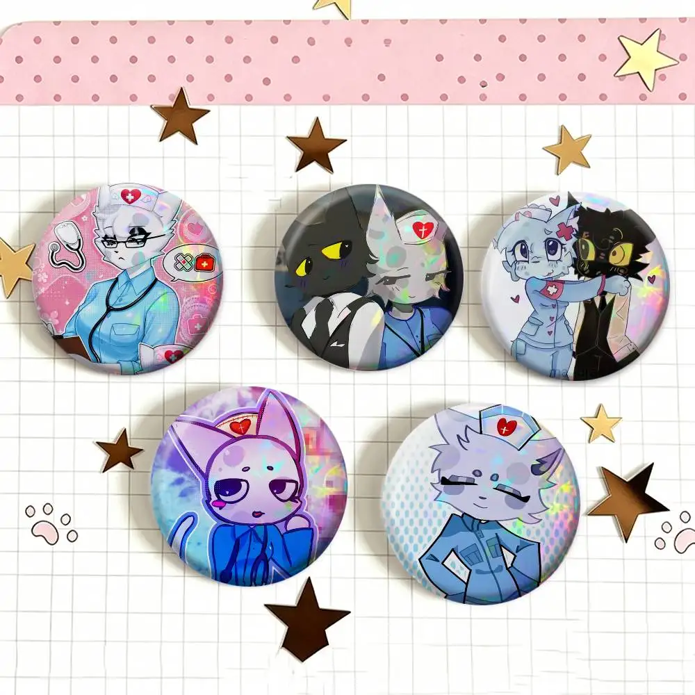 animal hospital head nurse   Badge 25 32 44 58 75 mm Round Fans Collect Friends Gifts Brooch Souvenir