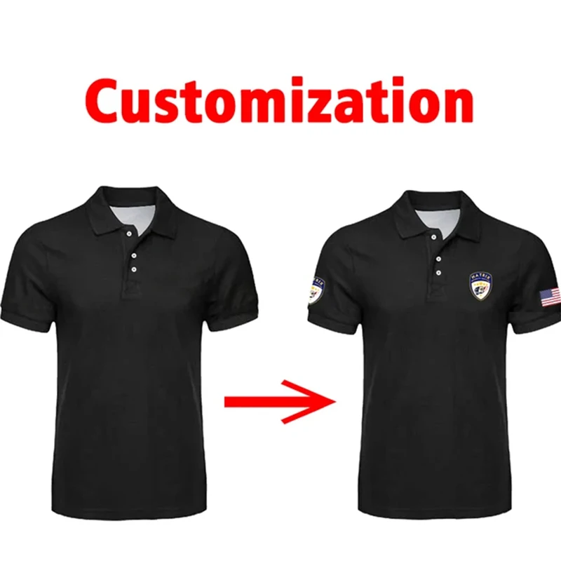 France Cosplay Classic Uniform Men Polo Shirt Outdoor Work Breathable Quick Drying Clothes Oversized 2024 Custom Purchase Tops