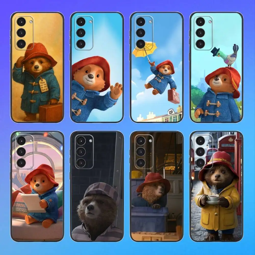 

Cartoon P-Paddington B-Bears Black Soft Phone Case For Samsung Galaxy A73,A72,A71,A53,A52