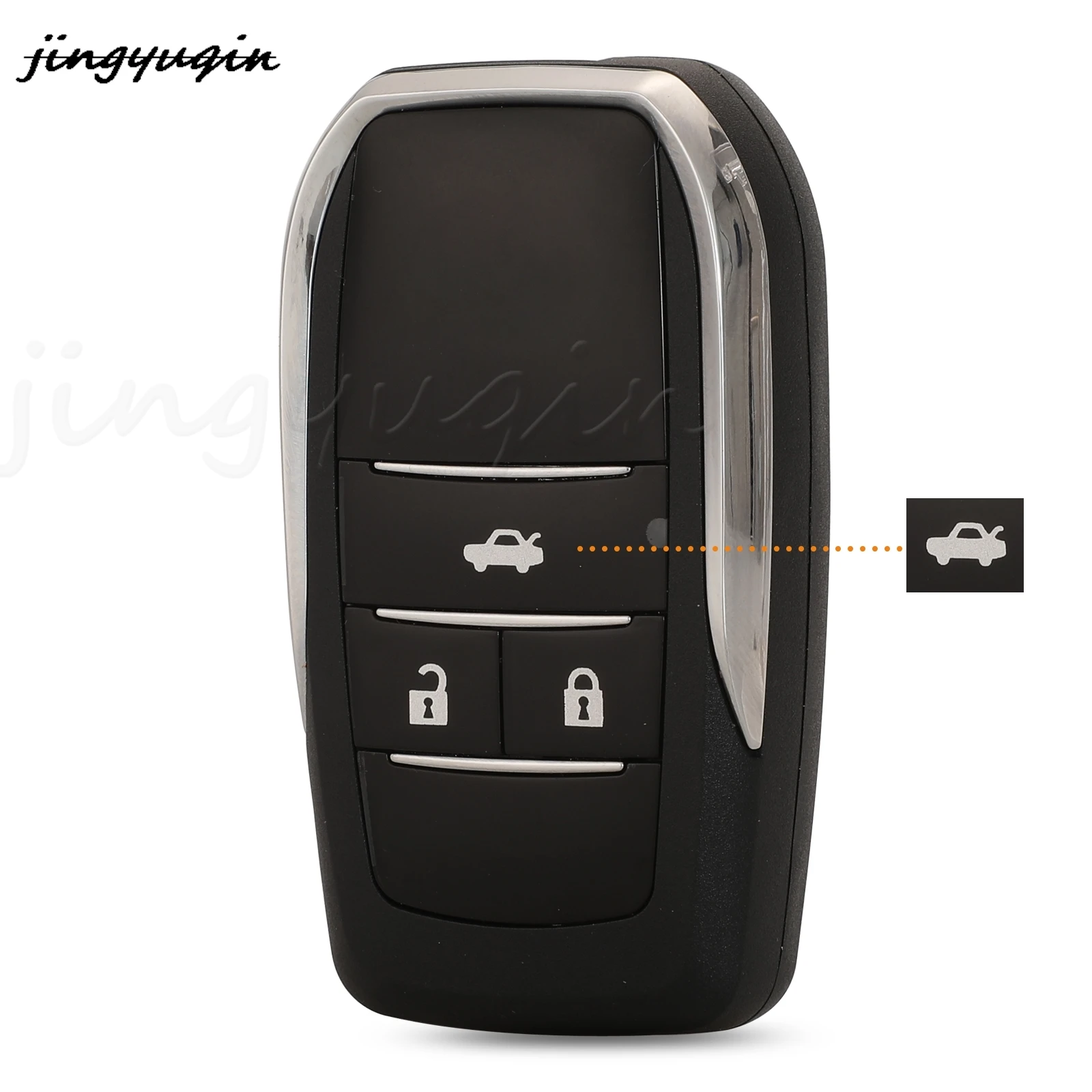 Jingyuqin Chiave A Distanza Borsette Caso Fob Per Toyota Corolla Yaris Prado Tarago Camry RAV4 REIZ Corona Avalon Venza Toy47/toy43 Lama