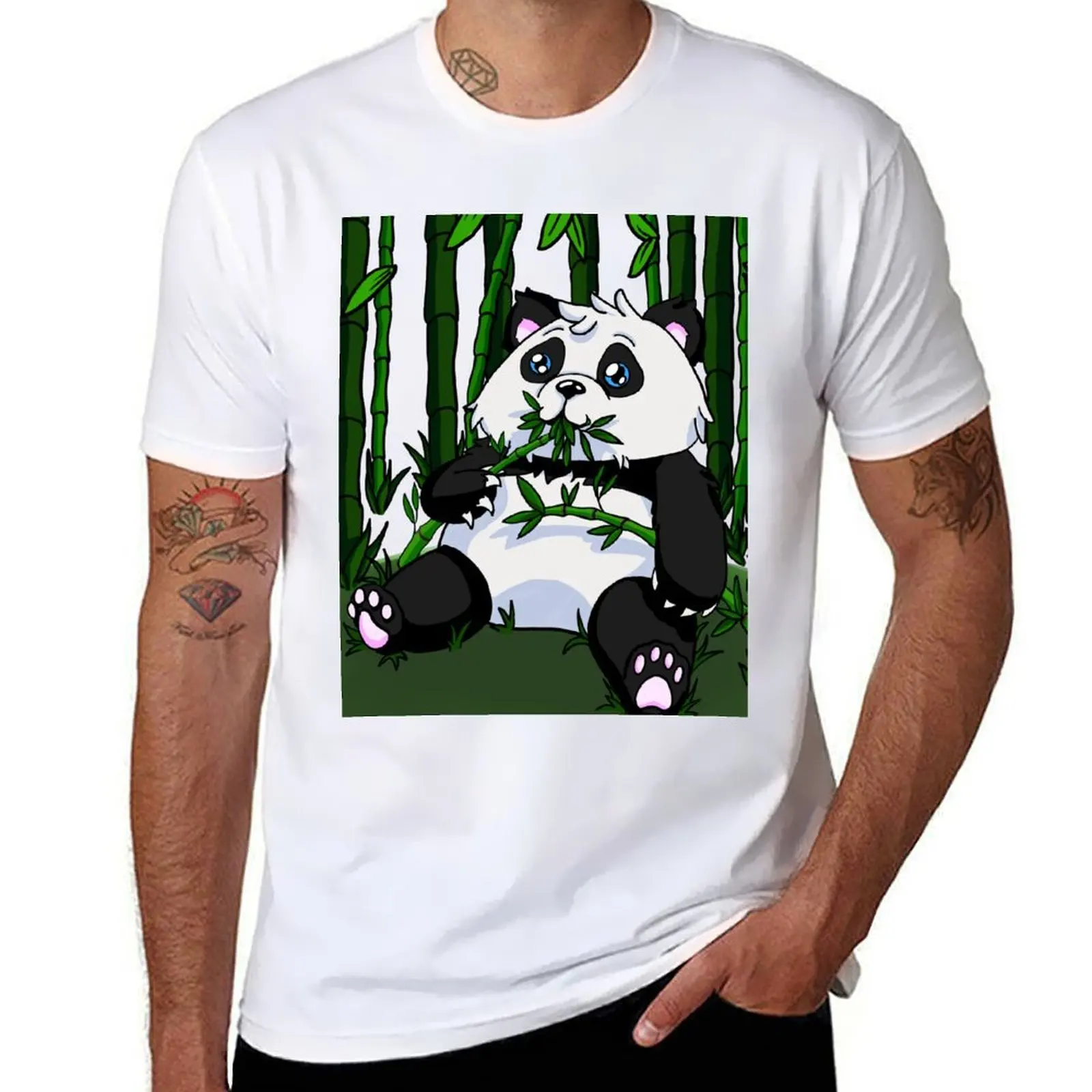 

Munchy Panda T-Shirt man t shirts high quality luxury brand t shirt custom print T-Shirt