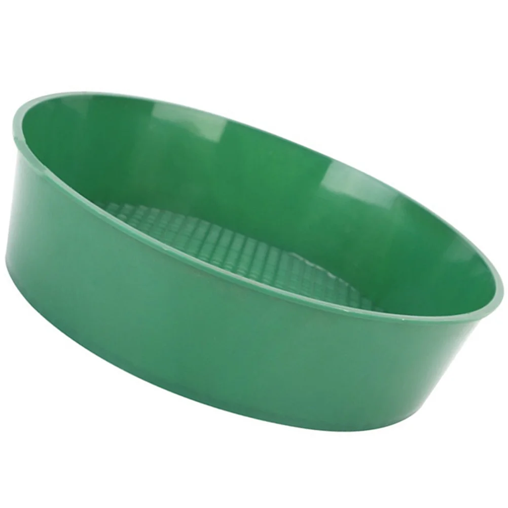 Garden Screen Soil Sifting Mesh Pan Tool Plastic Sieve for Rocks Sifter Home Planting Filter Small Tools Manual Strainer