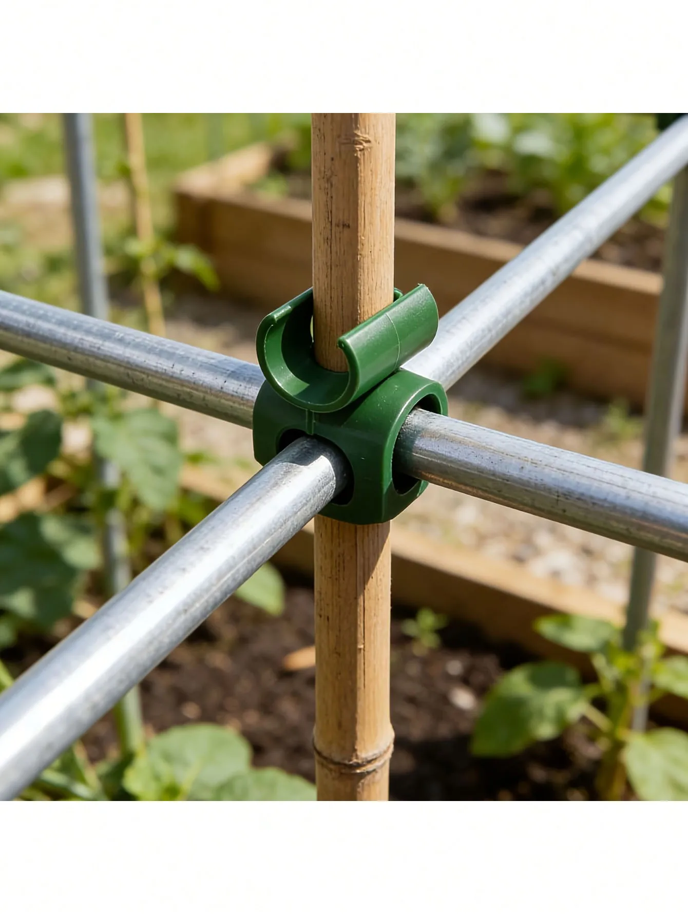 30 plant support frame connectors -8mm/11mm - for garden frame pole grafting - durable plastic, suitable for indoor and outdoor
