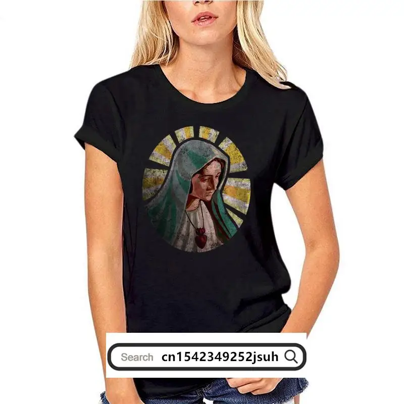 Heilige mary damen t-shirt heilig maria murmeln gottes mutter christ jesus