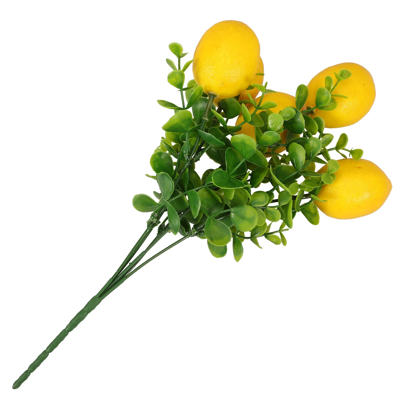 Artificial Lemon Branches Decor Simulated Decoration Faux Fruit Stem Bouquet Plant