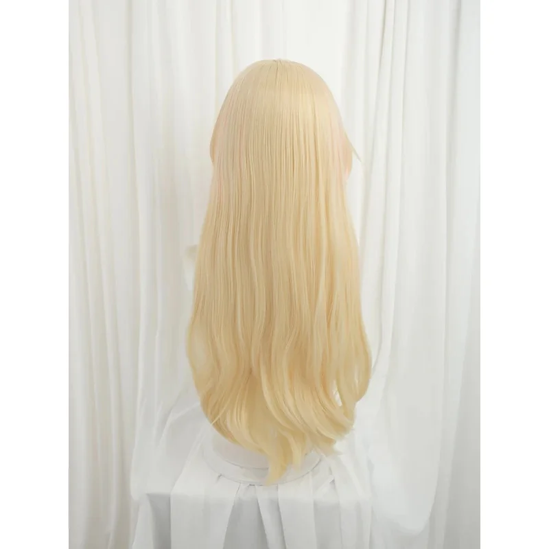 ROLECOS LOL الخالد أسطورة أهري شعر مستعار تأثيري 75 سنتيمتر أصفر مختلط أحمر اللون النساء مقاومة للحرارة الشعر الاصطناعية #3