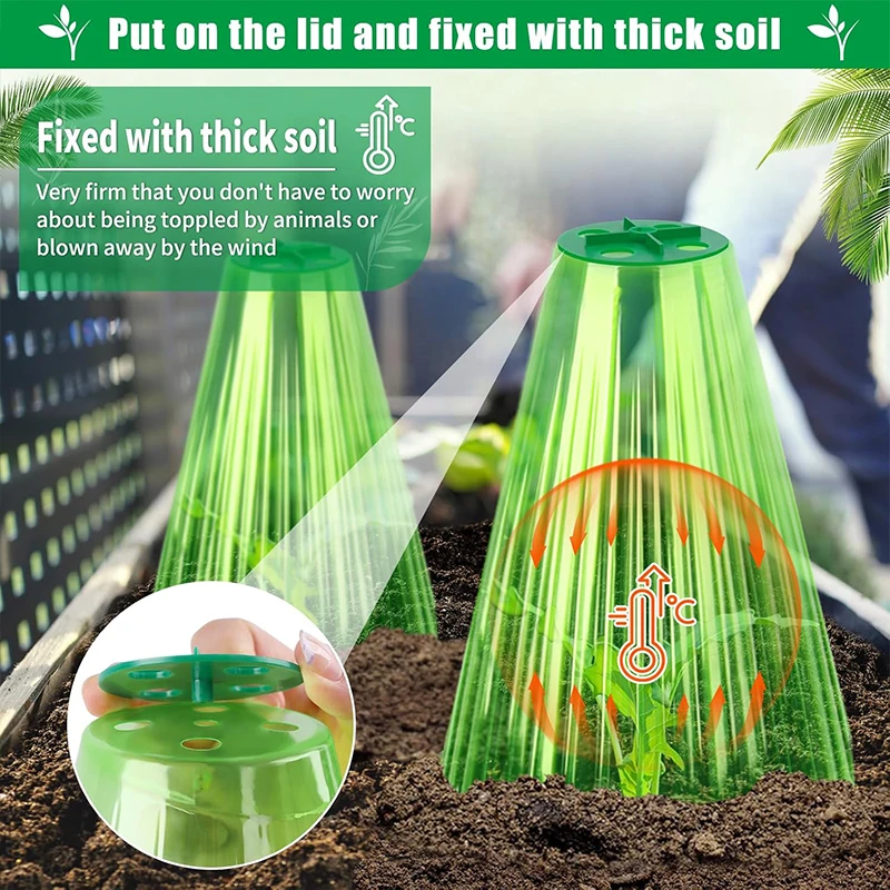 Plant Protective Cover Vegetable Garden Supplies Accessories Snail Collar Seedling Caps Agricultural Mini Greenhouse Tools