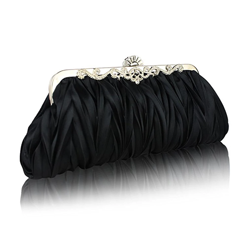 

Wrinkle Bag Prom Clutch Evening Bags for Women Japanese and Korean Hand Purse Party Wedding Purses