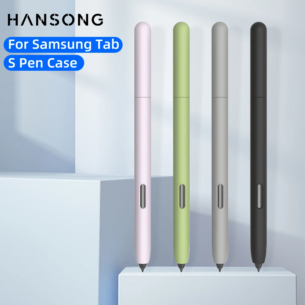 For Samsung Tab S Pen Case Compatible Samsung Tab S6 Lite S7 S7 Plus S7 FE S8 S8 Plus Pencil Silicone Cover Stylus Pen Sleeve