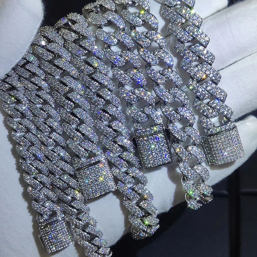 

Ожерелье мужское из кубинской цепи, украшение в стиле хип-хоп, кубинская цепочка с заостренными звеньями Майами, кубинская цепочка с украшением в форме зубца, 10/12/14/15/20 мм, вечерние Gift