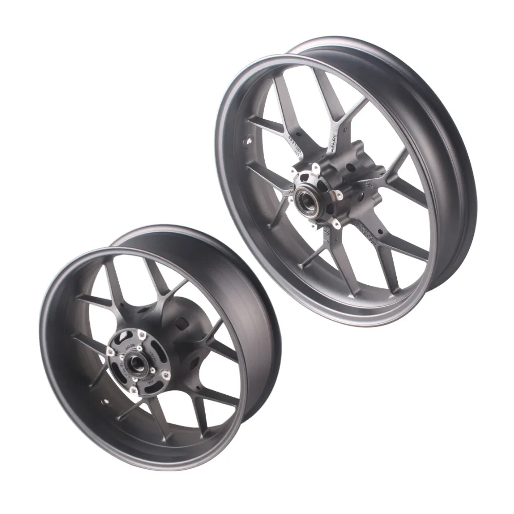 

2Pcs Black Motorcycle Wheel Rim Front + Left Aluminum Replacement Set For Honda CBR 1000RR 2008-2016 & CBR1000RR SP 2012-2016