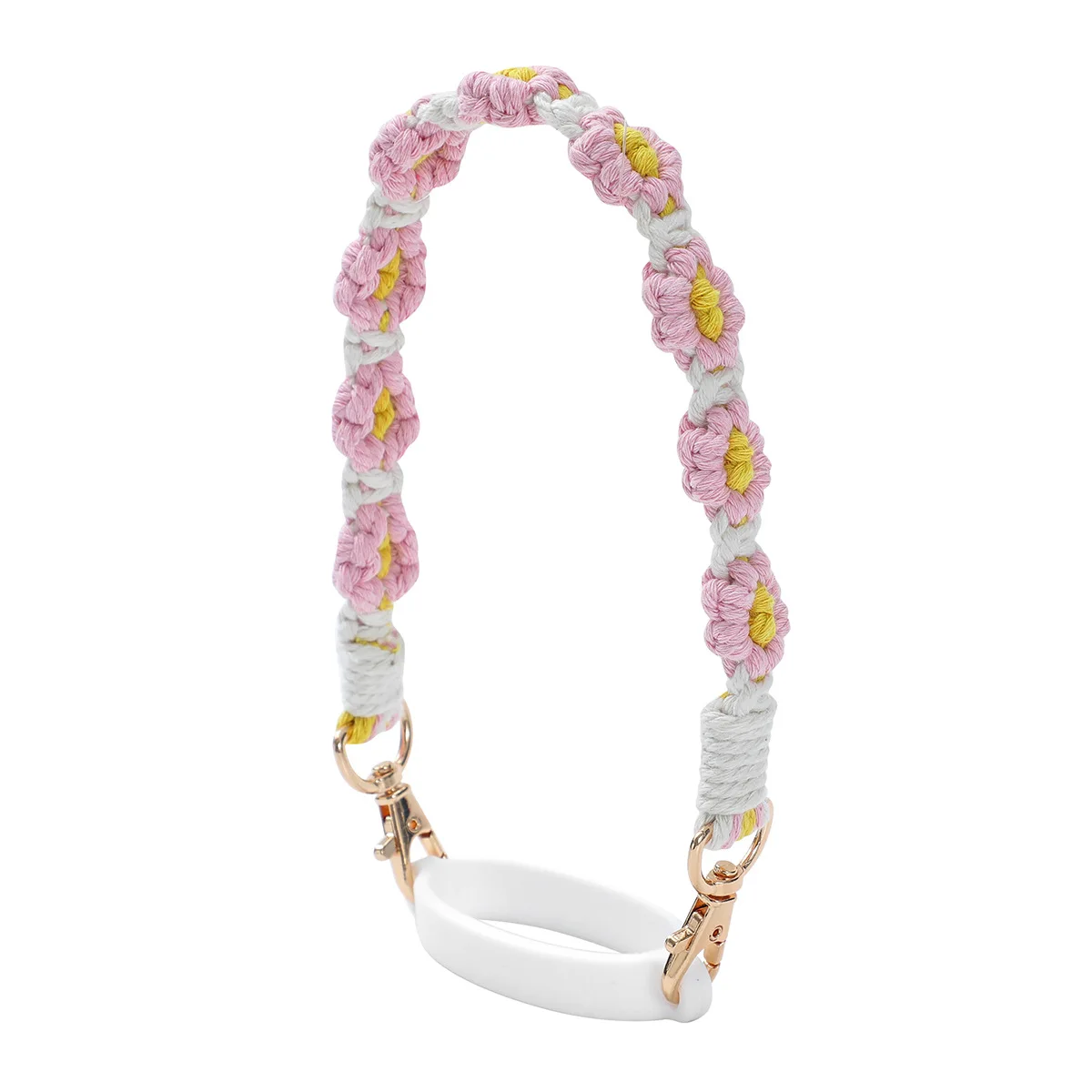 portable hand made lanyard Daisy cup hanging accessories bottle for 40oz stanley tumbler unisex gift travel out-door