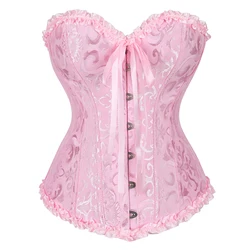 Vintage Corset Top Gothic Corsets Steampunk Bustier Lace Up Corsage Plus Size Sexy Bustiers Carnival Holiday Party Club Costumes