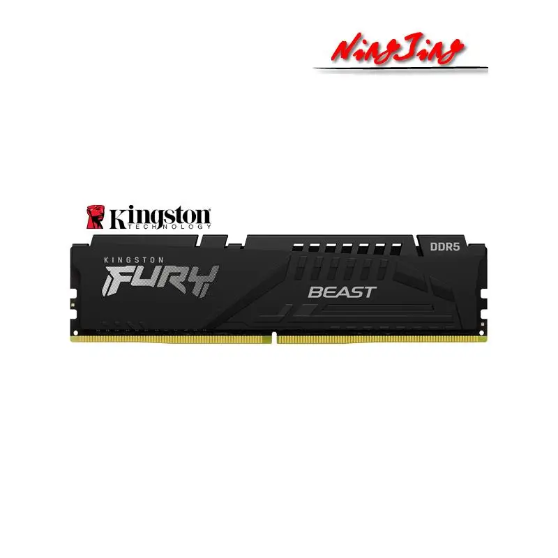 Top Kingston FURY Beast DDR5 8GB 16GB 32GB 4800 5200 5600 6000 MHz Desktop AMD Intel CPU Motherboard Memory RAMs 288PIN 1.1V No