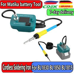 Cordless Soldering Iron Station Tool for Makita 18V LXT Battery Portable Electric 60W Soldering Iron Kit BL1850 BL1860 BL1830