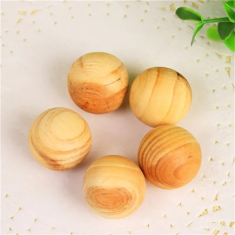 Wardrobe Clothes Drawer 5 Pcs Mildew Health Pest Control Wood Ball Moth Insect Camphor Bug Repellent Natural Cedar Wood Healthy