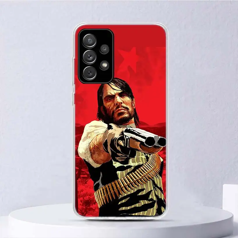 Red Dead Redemption 2 Soft Case For Samsung Galaxy A15 A14 A13 A12 A55 A54 A53 A52 Phone Cover A35 A32 A33 A25 A23 A22 A05S A04S