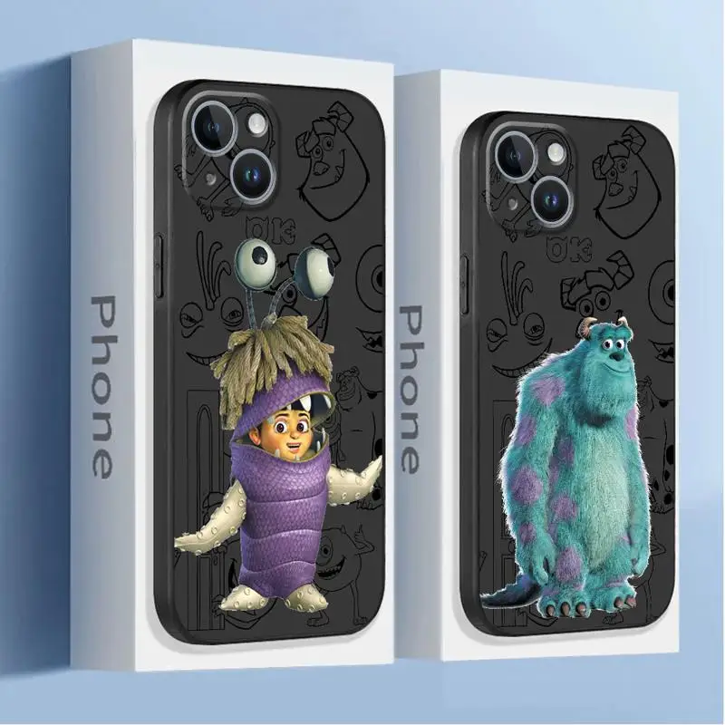 phone Cases for iphone 14 case 11 12 15 Pro XS Max 8 13 Mini X SE 7 16 Plus funda Antiscratch cover Disney Monster Jame Sullivan