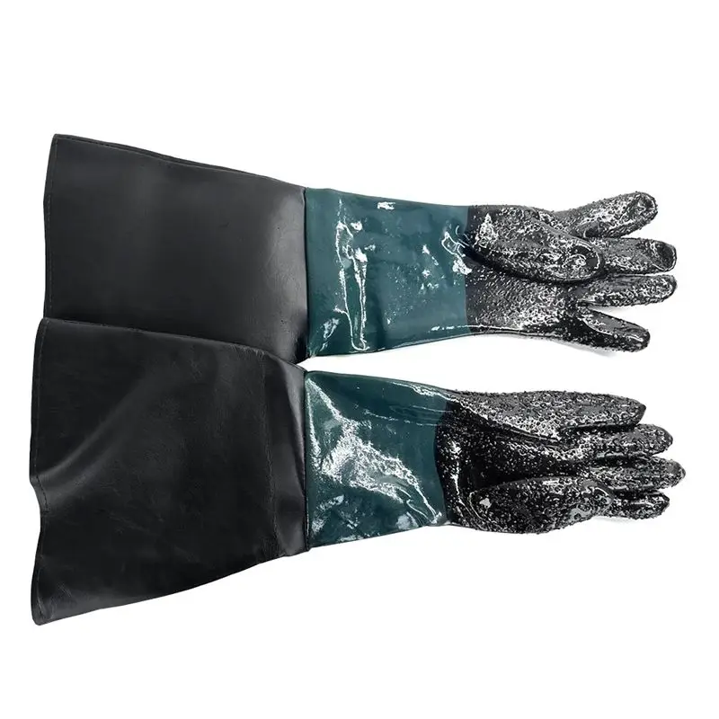 

Blast Rubber Gloves For Sandblasting Sandblaster Sand Blast Cabinet Sandblasting Gloves Sandblaster Replacement 23.6 Inch