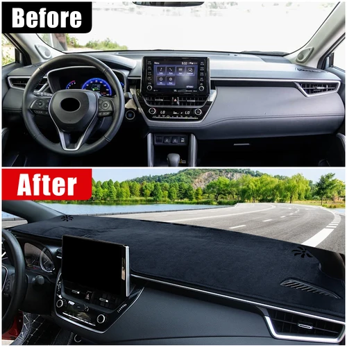 Imagen 2 del producto Alfombras antideslizantes para salpicadero de coche, alfombrilla Anti-UV para Toyota Corolla Cross XG10 2021 2022 2023 2024 2025, accesorios