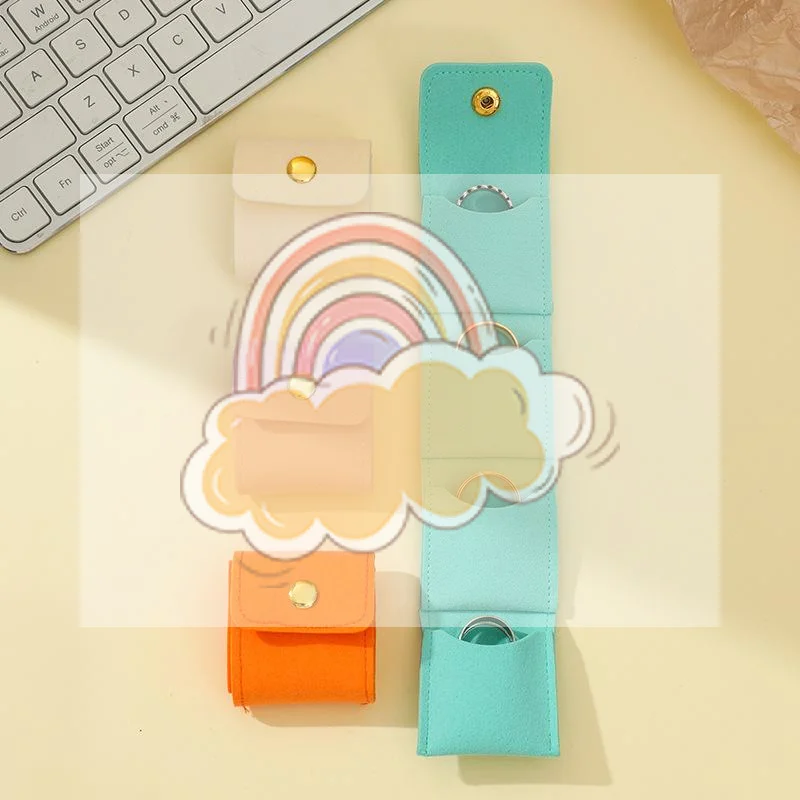 

Портативная мини-сумка-органайзер для ювелирных изделий с несколькими отделениями для колец, ожерелий, сережек, дорожная сумка для хранения