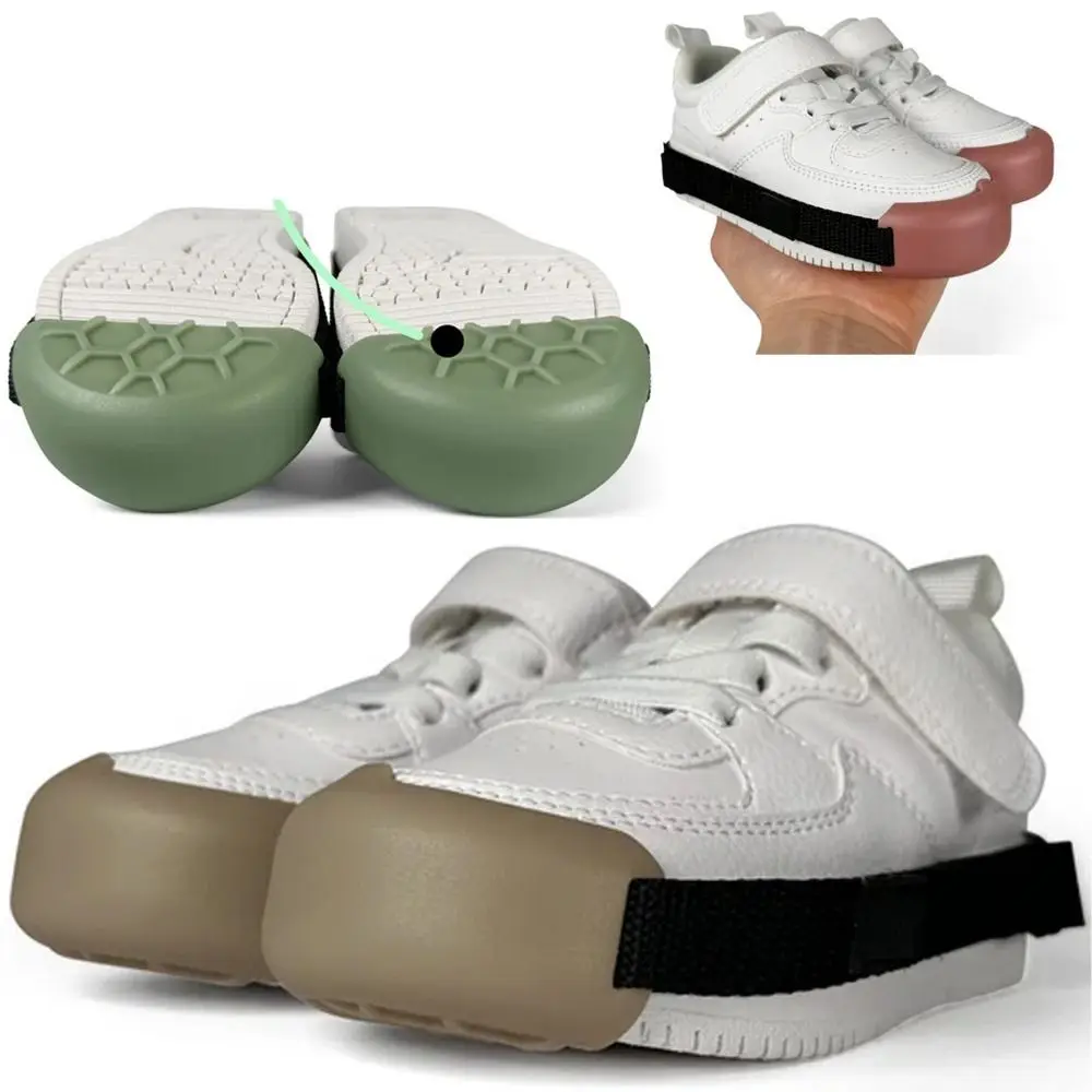 

1 Pair Anti-Slip Kids Shoe Toe Covers Protective Waterproof Sports Shoe Protectors Wear-Resistant Dust-Resistant
