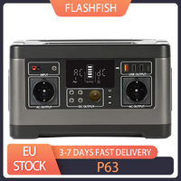 Flashfish P63 Portable Power Station, 520Wh/140400mAh Lithium Battery Solar Generator, 500W AC Output, 5xDC Ouputs, 4xUSB Output