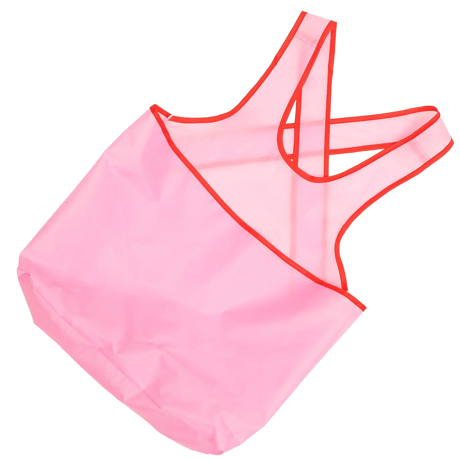 

Wet Clothes Hanging Apron Aprons for Home Drying Net Bag Bib with Pocket Pink Cooking