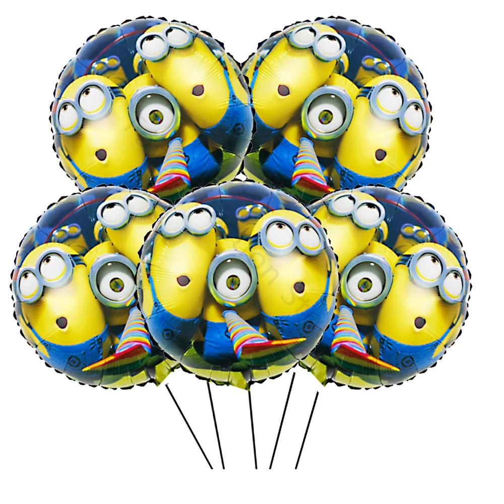 MINISO Minion balon lateks 12 inci balon balon balon udara bulat 18 "festival El Famliy dekorasi anak-anak hadiah perlengkapan pesta ulang tahun