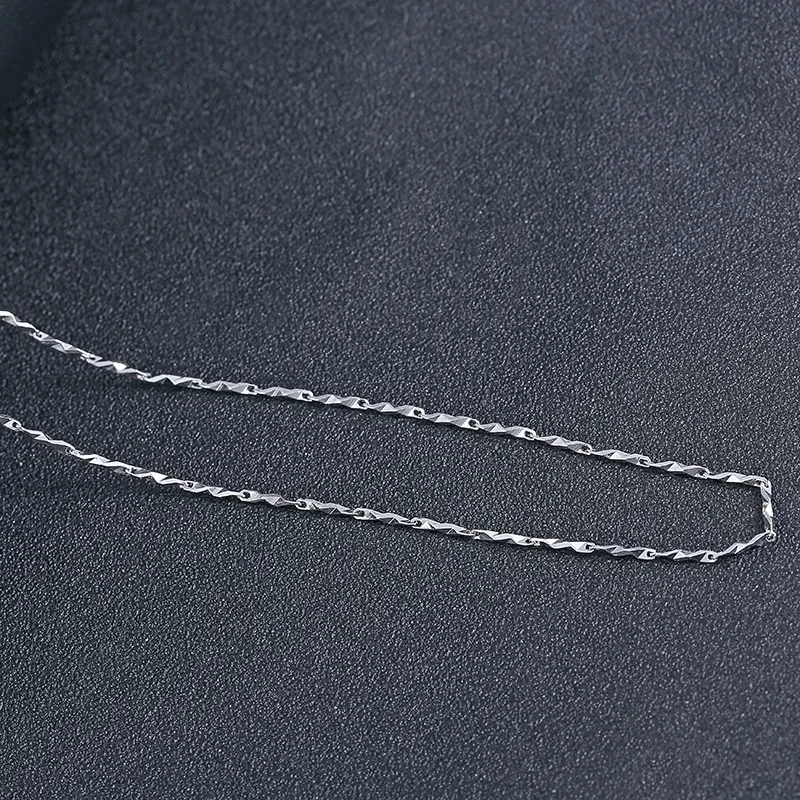 

Factory Custom Fancy Long 925 Sterling Silver Gypsophila Menlon Seeds Simple Design Chain Necklace for Girls