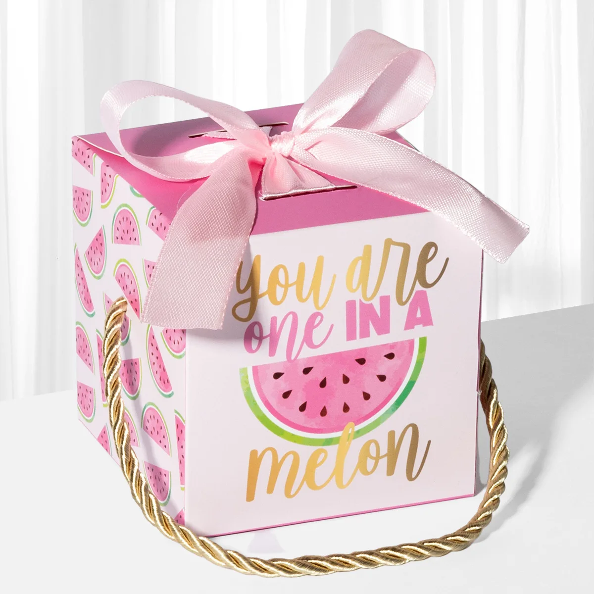 12/24/36pcs Summer Fruit Series Candy Box Pink Watermelon Gift Packaging Box Birthday Party Gift Box Festival Supplies Paper Box view 4