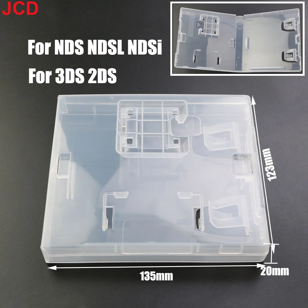 JCD 1pcs Game Card Cartridge Plastic Shell Protective Box Clear Case For NDS NDSL NDSi 3DS 2DS