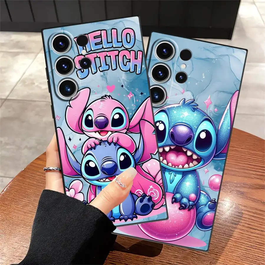 เคสโทรศัพท์ลายดิสนีย์ สติทช์ แองเจิล สำหรับ Samsung Galaxy S23 FE S24 Plus S25 Ultra S22 S24+ S25+ S9 S21 S20