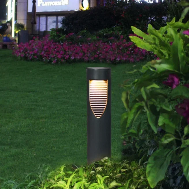 Solar Lawn Lights Outdoor Waterproof Garden Yard Decorative Floor Lights Villa Landscape Light Cylindrical Lights