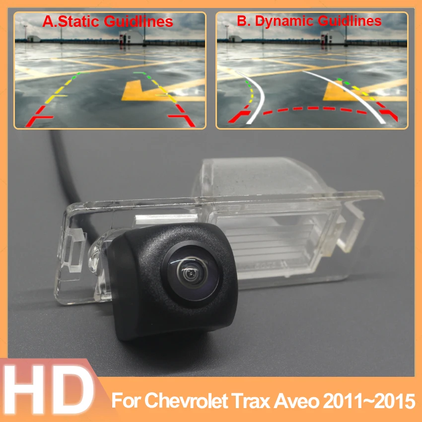 

140 degree wide angle CCD HD AHD Fisheye Rear View Waterproof High quality RCA Camera For Chevrolet Trax Aveo 2011~2015 Car