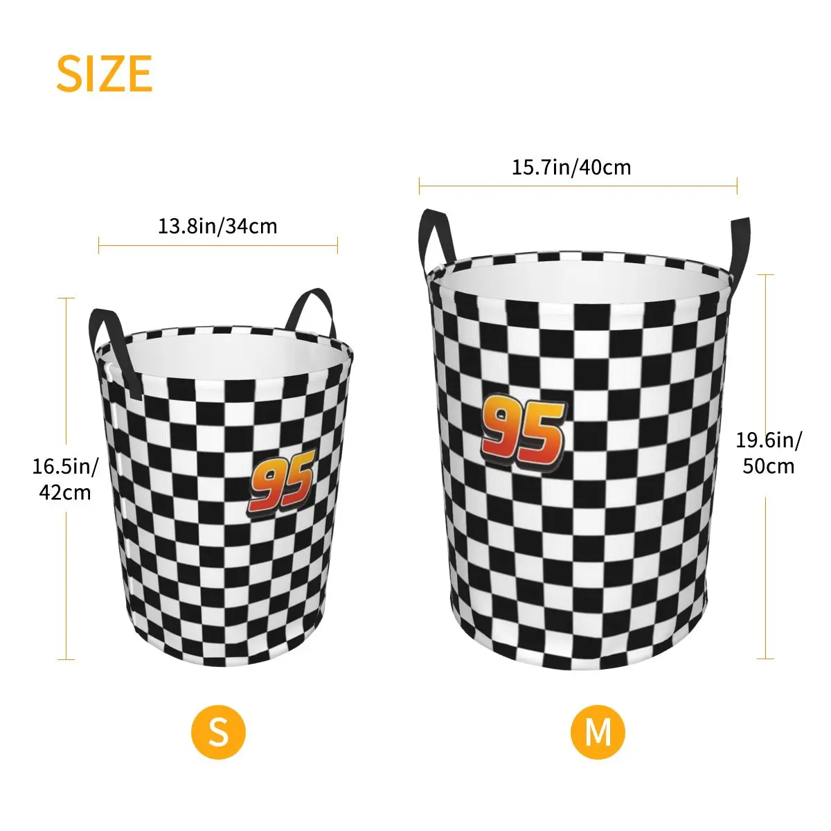 Customized Lightning McQueen 95 Laundry Hamper Large Storage Basket Cartoon Kids Nursery Toy Organizer