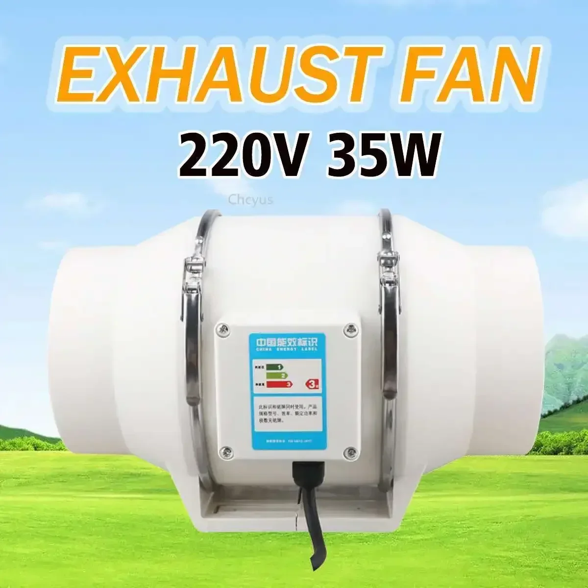 220V 4/5/6 Inch Geluidsarme Inline Duct Hydroponic Air Blower Ventilator Uitlaat Ventilator Voor Huis Badkamer Ventilatie Kweekruimte