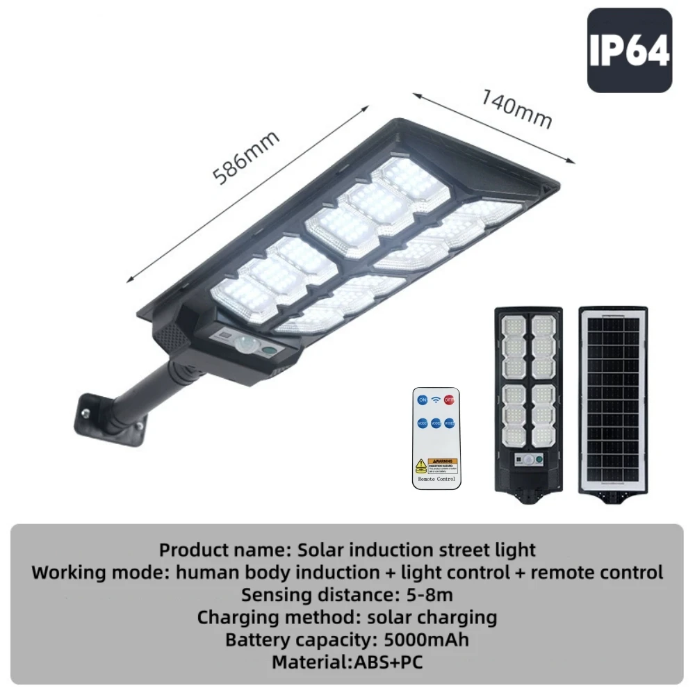 luminaria-solar-led-para-rua-com-sensor-de-movimento-pir-lampada-de-parede-externa-com-3-modos-ajustaveis-e-controle-remoto-holofote-para-jardim-e-estrada
