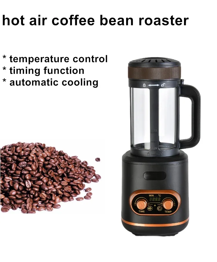 Electric Coffee Bean Roaster Baking Machine With Temperature Control And Timing Function Automatic Cooling view 2