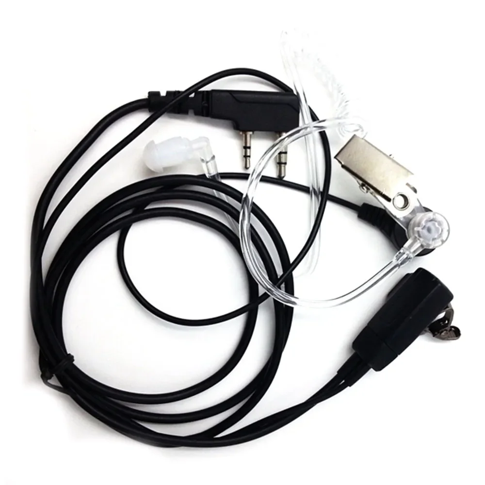 

100pcs AT-G20-K1 With clip PTT handsfree for Kenwood/Baofeng etc Radios two way radio earphone earpiece