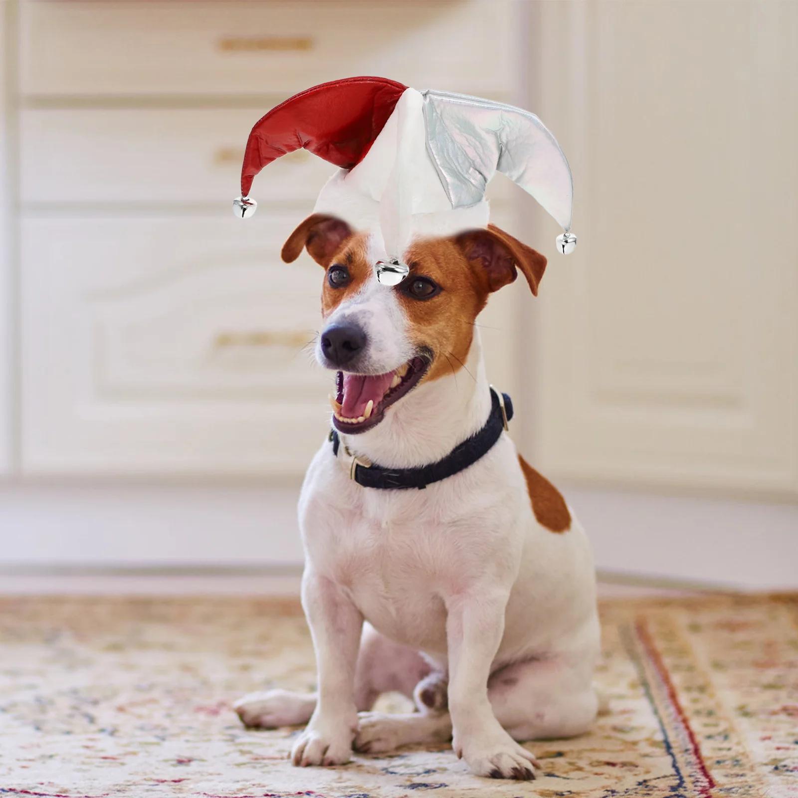 

1Pcs Small Chou Hat Decor Pet Costume Accessories Color-Blocked Breathable Lightweight Halloween Party Cosplay Headdress for Cat