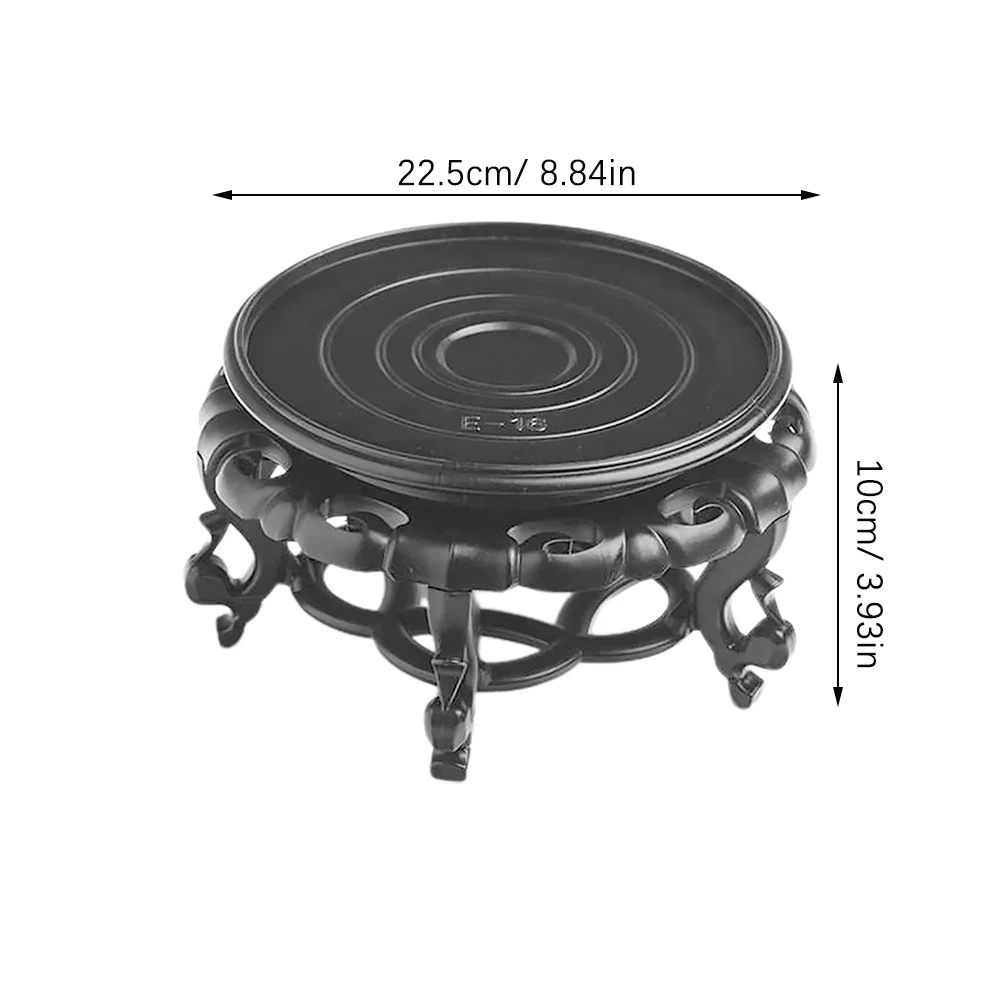 

Fish Bowl Stand Oriental Resin Plant Holder Teapot Display Stand Decorative Fish Tank Base Indoor Home Ornament